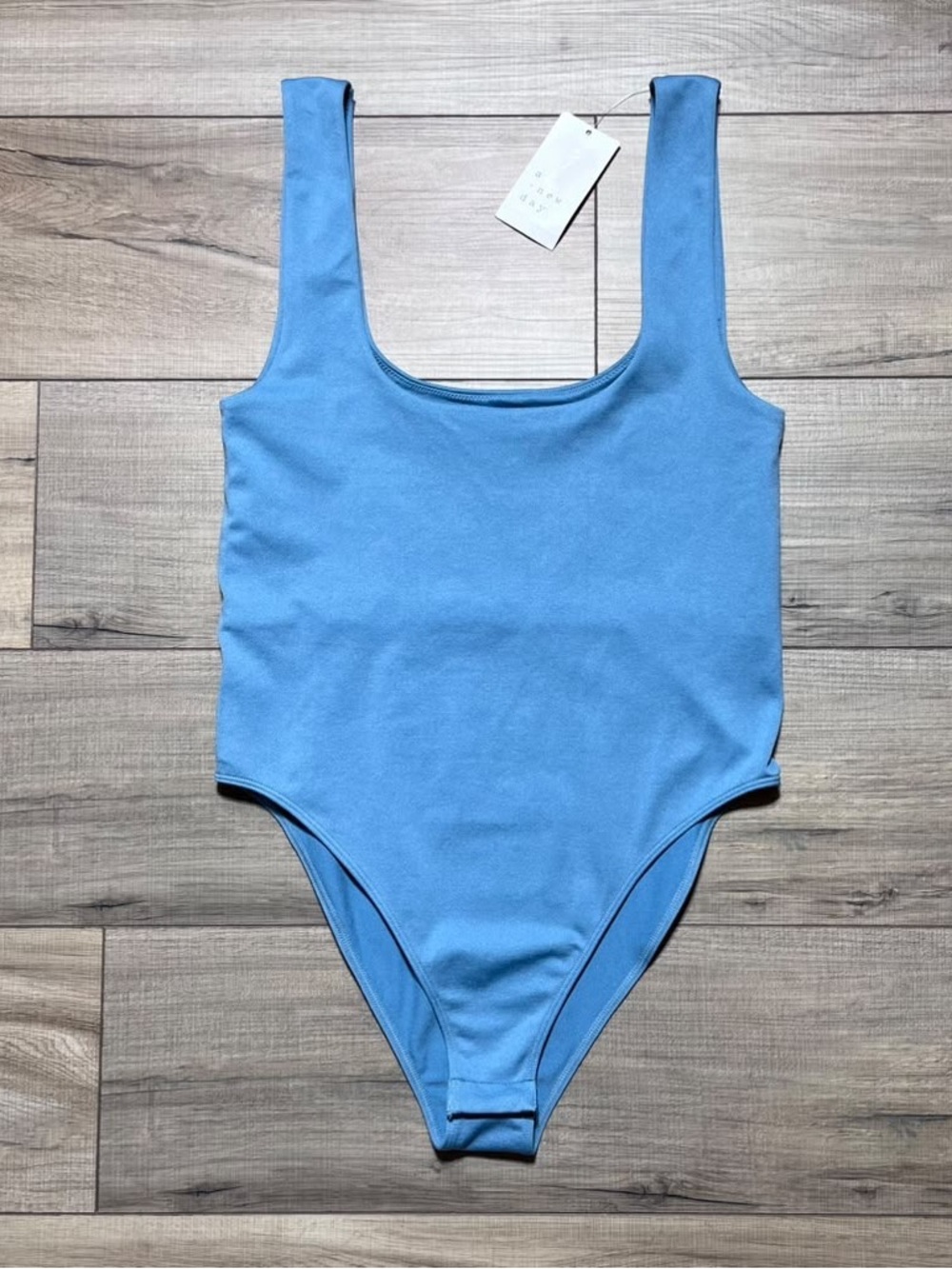 A New Day Women's Seamless Tank Bodysuit Size Medium Teal